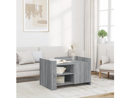 Konferenční stolek 80 x 50 x 50 cm kompozitní dřevo [848358] (Barva Šedá sonoma)
