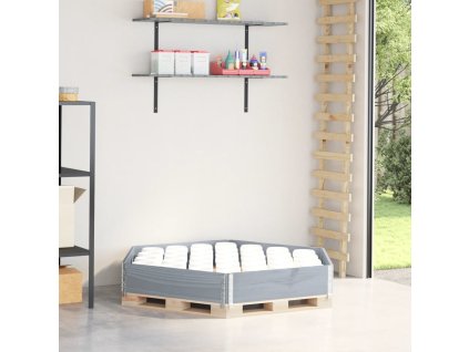 Vyvýšený záhon šestiúhelník 160 x 160 cm masivní borovice [4010319] (Barva Šedá)