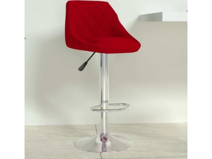 Barová židle samet [335292] (Barva Hnědá)