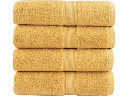 Prémiové mycí utěrky SOLUND 4 ks 30x30 cm 600 g/m² [137276] (Barva Zlatá)