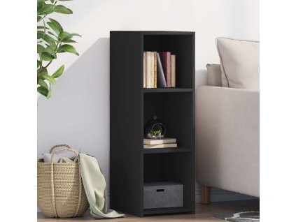 Příborník 30 x 41 x 93 cm kompozitní dřevo [846342] (Barva Černá)