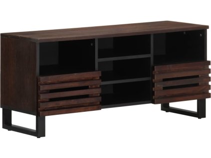 TV skříňka 100 x 34 x 46 cm masivní mangovníkové dřevo [377526] (Barva Hnědá)