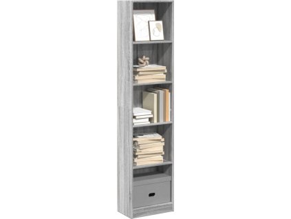 Knihovna 40x24x176 cm kompozitní dřevo [857797] (Barva Šedá sonoma)