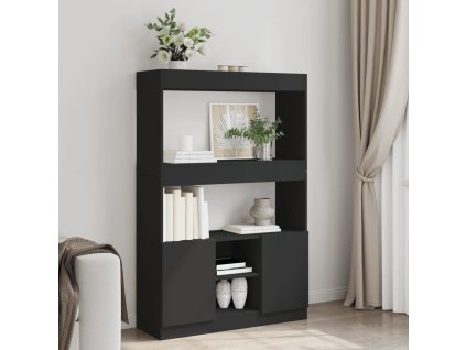 Skříň highboard artisan 92 x 33 x 140 cm kompozitní dřevo [3309610] (Barva Černá)