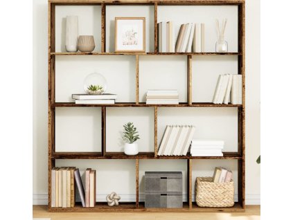 Knihovna 132 x 29 x 141,5 cm kompozitní dřevo [3310314] (Barva Staré dřevo)