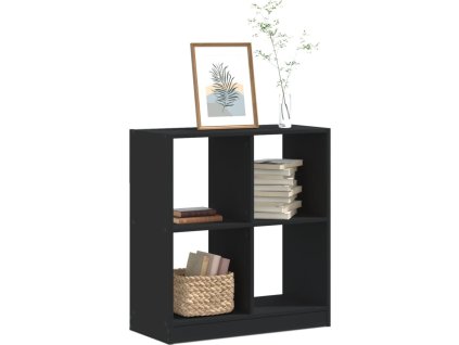 Knihovna artisan 68,5 x 32 x 75 cm kompozitní dřevo [852808] (Barva Černá)