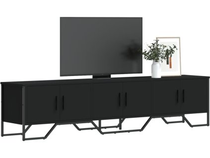 TV skříňka 180 x 34 x 41 cm kompozitní dřevo [848589] (Barva Černá)