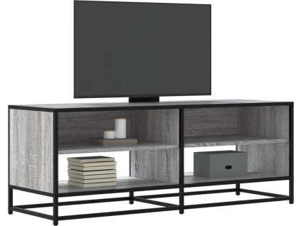 TV skříňka 120,5 x 40 x 46 cm kompozitní dřevo a kov [848892] (Barva Šedá sonoma)