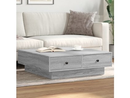 Konferenční stolek 90 x 90 x 28 cm dřevotříska [848092] (Barva Šedá sonoma)