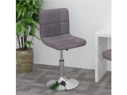 Otočná barová židle textil [334208] (Barva Taupe)