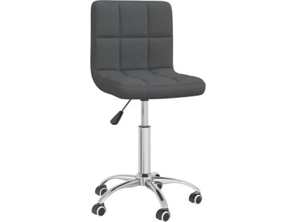 Otočná jídelní židle textil [3087532] (Barva Tmavě šedá)