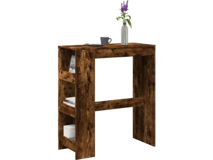 Barový stůl s regály 90 x 40 x 103,5 cm kompozit [854377] (Barva Kouřový dub)
