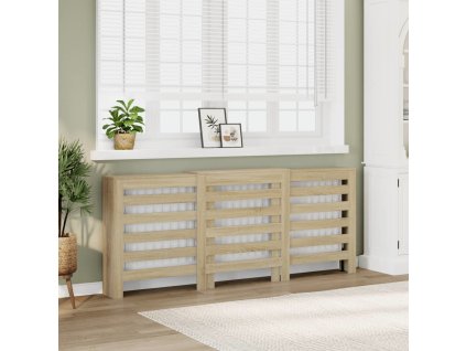 Kryt na radiátor 205x21,5x83,5 cm kompozitní dřevo [852719] (Barva dub sonoma)