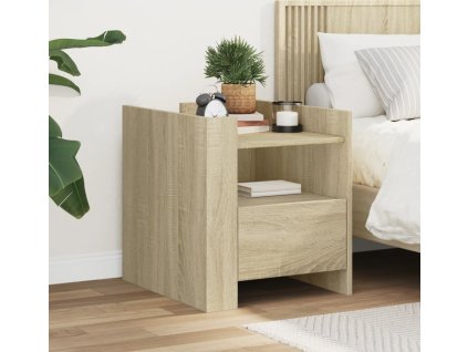 Noční stolek 45 x 50 x 50 cm kompozitní dřevo [848278] (Barva dub sonoma)