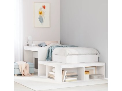 Skříňka k posteli se stolkem 232x112x75 cm [855760] (Barva Bílá)