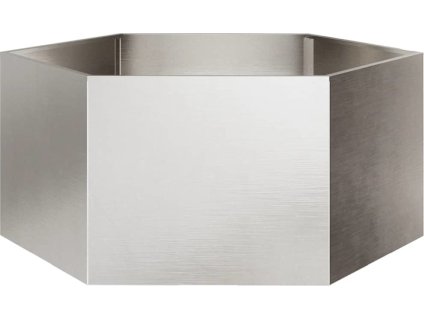 Zahradní truhlík šestihranný 104 x 90 x 45 cm pozinkovaná ocel [851131] (Barva Ocel/Antracitový)