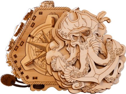 Hlavolam EscapeWelt 3D dřevěný Blackbeard's Compass [6903983]