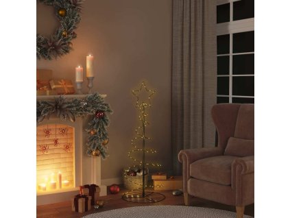 LED vánoční stromek 80 teplých bílých LED 120 cm [4019497] (Barva Černá)