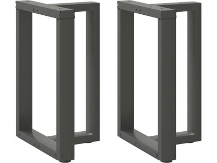 Nohy k jídelnímu stolu ve tvaru T, 2 ks, , 60 x 35 x (72-73) cm, ocel [4013054] (Barva Antracitová)