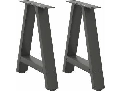 Nohy konferenčního stolku ve tvaru A, 2 ks, , 38 x (42-43) cm, ocel [4012830] (Barva Antracitová)