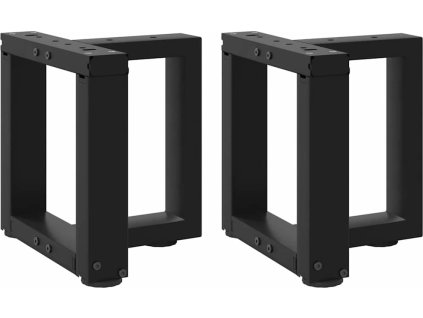 Nohy konferenčního stolku ve tvaru T, 2 ks, , 30 x 25 x (30-31) cm, ocel [4013000] (Barva Černá)