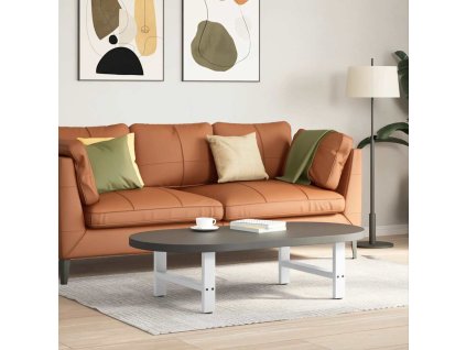 Nohy konferenčního stolku z oceli 2 ks 70 x (30-31) cm ocel [4013269] (Barva Bílá)