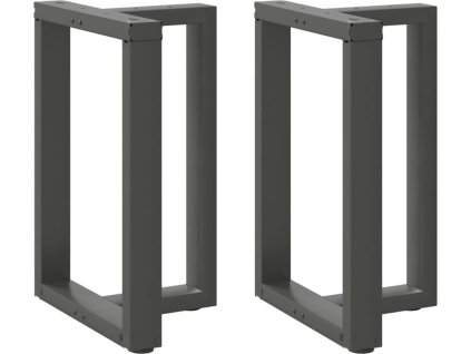 Nohy k jídelnímu stolu ve tvaru T, 2 ks, , 50 x 35 x (72-73) cm, ocel [4013050] (Barva Antracitová)