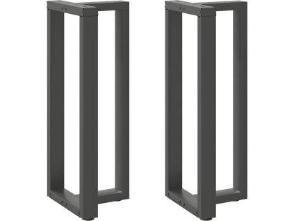 Nohy barového stolu ve tvaru T, 2 ks, , 50 x 35 x (100-101) cm, ocel [4013090] (Barva Antracitová)
