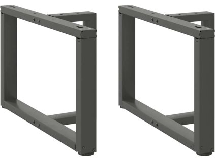 Nohy konferenčního stolku ve tvaru T, 2 ks, , 60 x 25 x (42-43) cm, ocel [4013034] (Barva Antracitová)