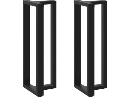 Nohy barového stolu ve tvaru T, 2 ks, , 50 x 35 x (110-111) cm, ocel [4013100] (Barva Černá)