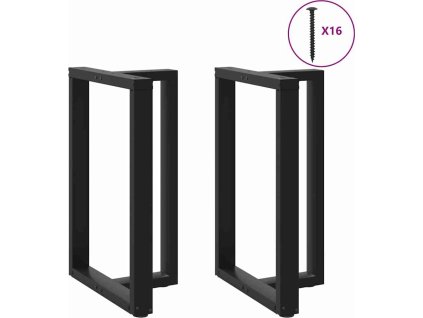 Nohy barového stolu ve tvaru T 2 ks 60 x 35 x (90-91) cm ocelové [4013082] (Barva Antracitová)