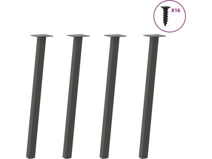 Nohy konzolového stolku 4 ks ocel 72 cm ocel [4012494] (Barva Antracitová)