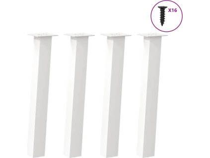 Nohy konzolového stolku 4 ks ocel 72 cm ocel [4012505] (Barva Bílá)
