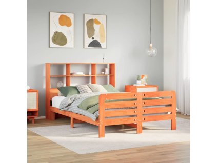 Postel bez matrace 135 x 190 cm masivní borovice [3309947] (Barva Přírodní)