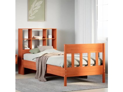 Postel bez matrace 75 x 190 cm masivní borovice [3323246] (Barva Bílá)