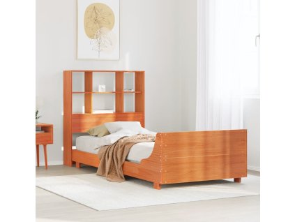 Postel bez matrace 75 x 190 cm masivní borovice [3323715] (Barva Voskově hnědá)