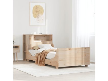 Postel bez matrace 90 x 200 cm masivní borovice [3323785] (Barva Přírodní)