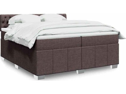 Box spring postel s matrací 200x200 cm textil [3289485]