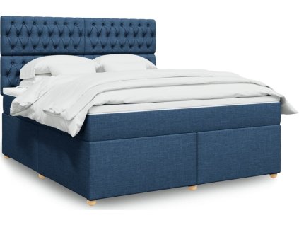 Box spring postel s matrací 180x200 cm textil [3293672]