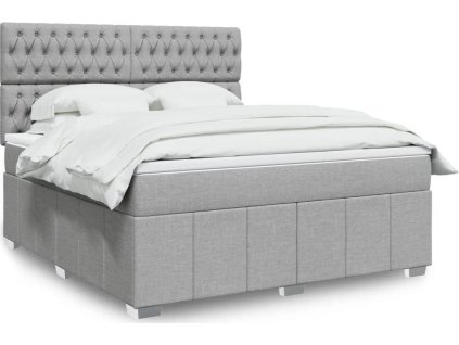 Box spring postel s matrací 180x200 cm textil [3291754]