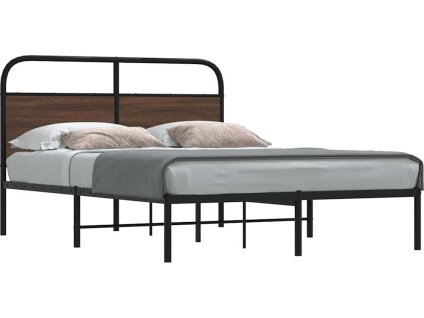 Rám postele bez matrace 160x200 cm kompozitní dřevo [4100212] (Barva Kouřový dub)