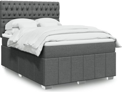 Box spring postel s matrací 160x200 cm textil [3291727]