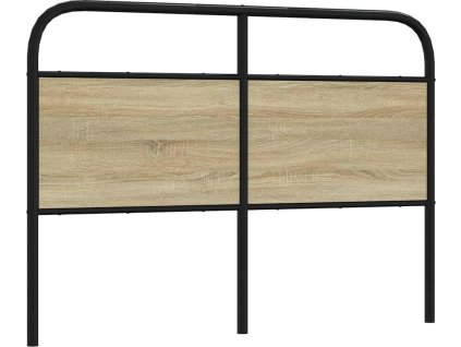 Náhradní čelo postele 135 cm ocel a kompozitní dřevo [4100290] (Barva dub sonoma)