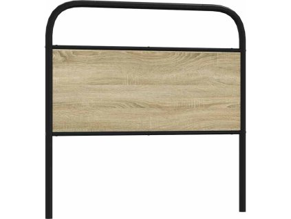 Náhradní čelo postele 90 cm ocel a kompozitní dřevo [4100286] (Barva dub sonoma)