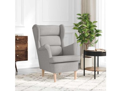 Křeslo 74 x 84 x 100 cm textil [4016905] (Barva Šedá)