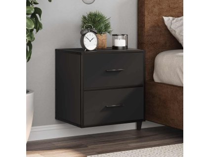 Nástěnný noční stolek 40x31x39,5 cm [848724] (Barva Černá)