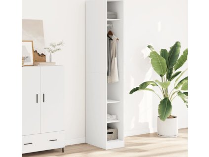 Šatní skříň 30 x 50 x 200 cm kompozitní dřevo [3307685] (Barva Černá)