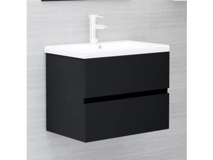 Umyvadlová skříňka s vestavěným umyvadlem kompozit [3152867] (Barva Kouřový dub)