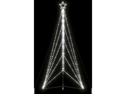 LED vánoční stromek 615 ch LED diod 404,5 cm [4016421] (Barva Studená bílá)