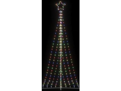 LED vánoční stromek 447 ch LED diod 250 cm [4016434] (Barva Modrá)